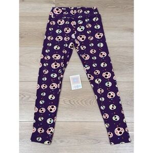 Lularoe Sugar Skull HTF Leggings One Size‎ OS Grateful Dead Head Skull